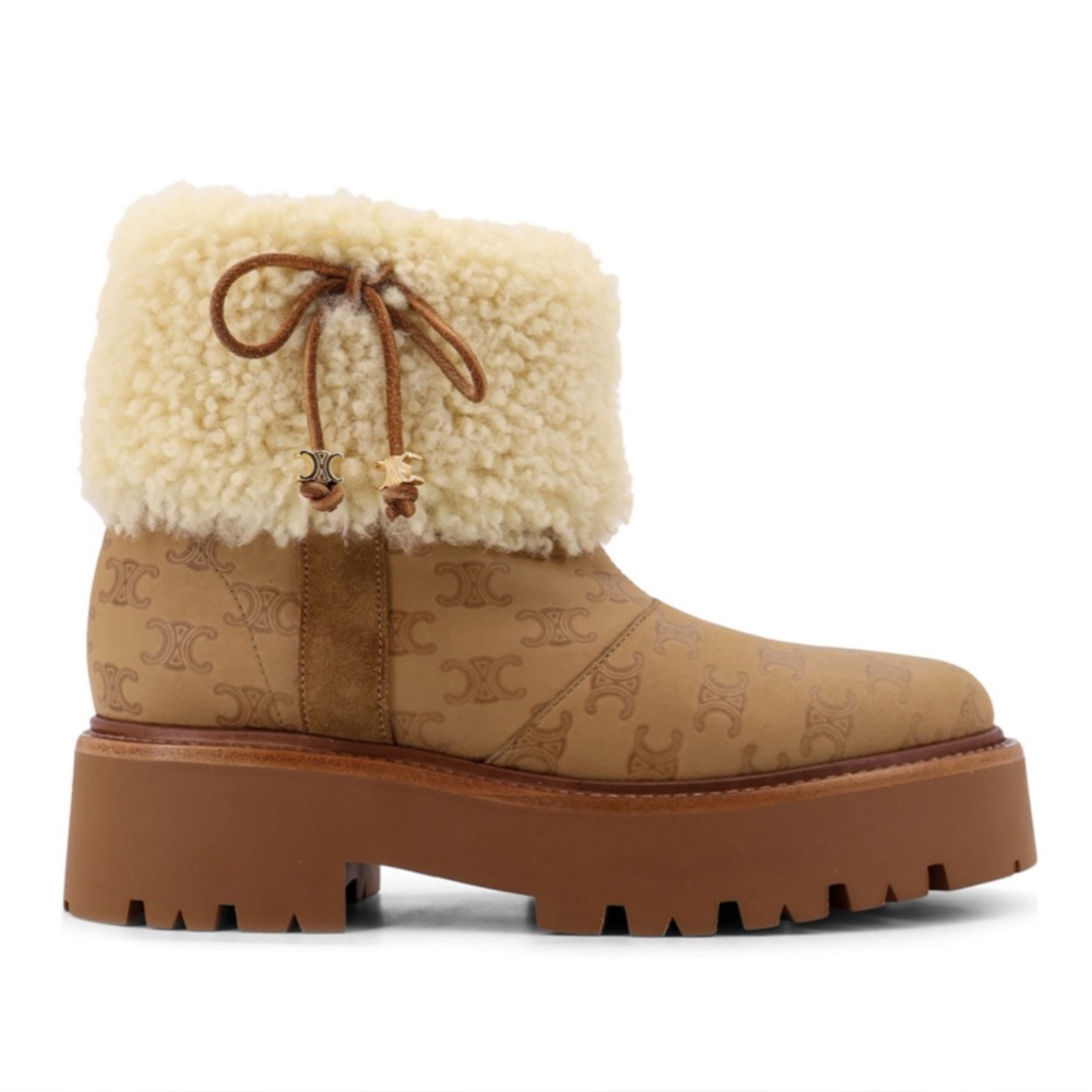 Celine Bulky Cropped Triomphe Boot - Picture 1 of 9